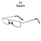 Metal Round Oval Square Reading Glasses (Men)